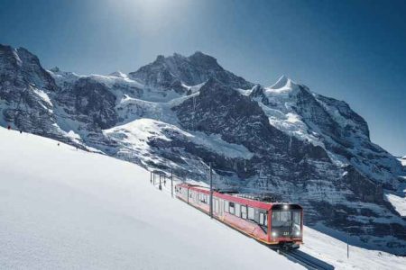 Jungfraubahn Schnee Jungfraujoch