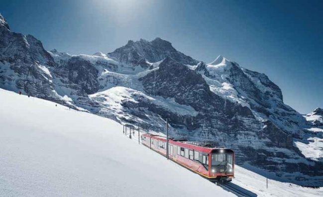 Jungfraubahn Schnee Jungfraujoch