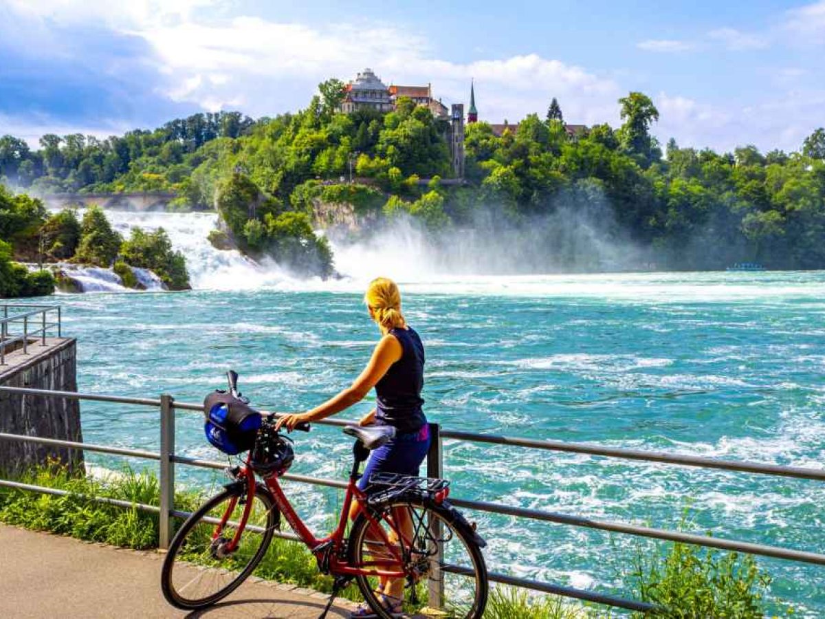 Rhine Falls in Switzerland e