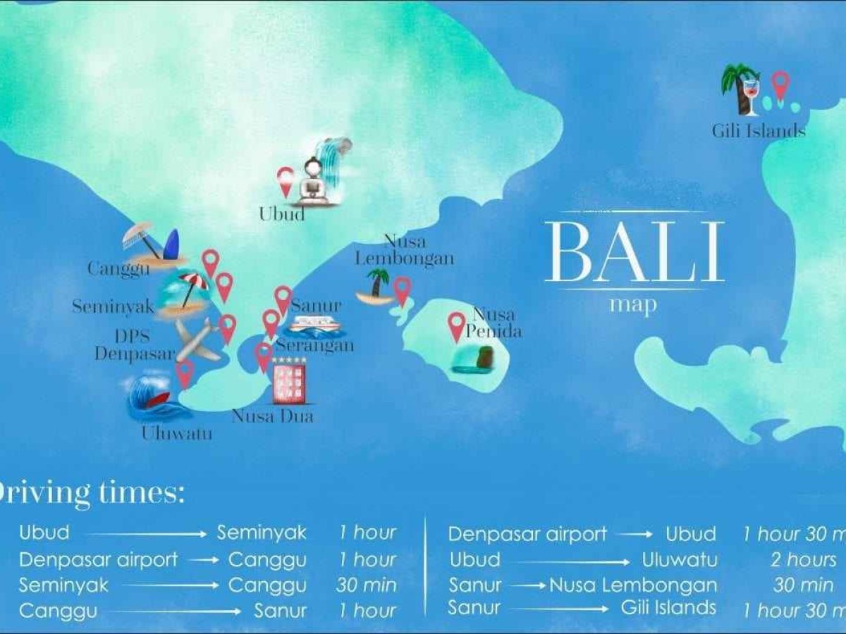 bali map for tour