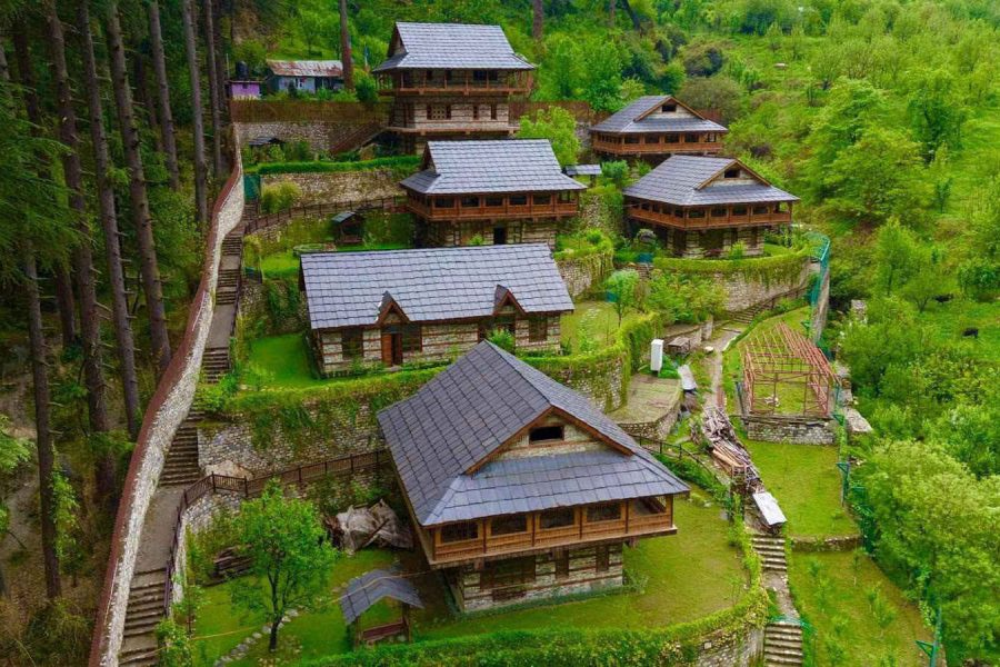 The Himalayan Village Resort – Luxury Wooden Cottages in Kasol, Himachal Pradesh