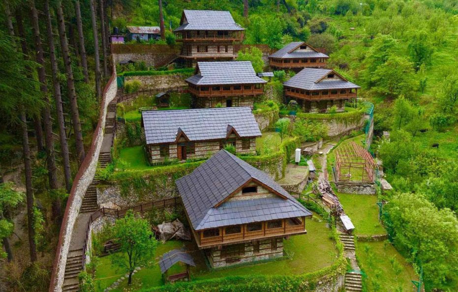 The Himalayan Village Resort – Luxury Wooden Cottages in Kasol, Himachal Pradesh